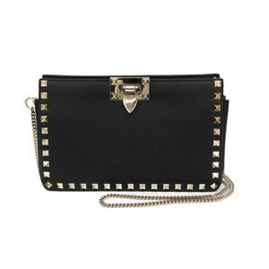 Valentino Garavani Lockstuds Chain Shoulder Bag TW2B0F82BOL Women's Leather C...